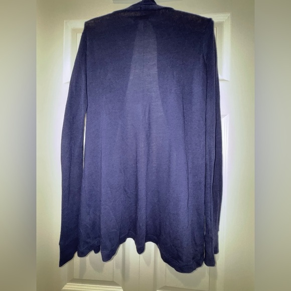 Lilly Pulitzer Navy Blue Front Tie Cardigan. Size XS EUC - Picture 3 of 11
